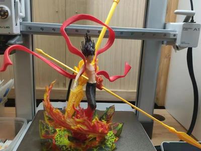 Nezha statue with base