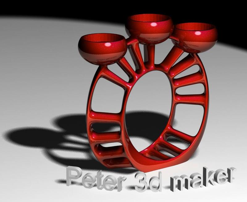 3tealights holder