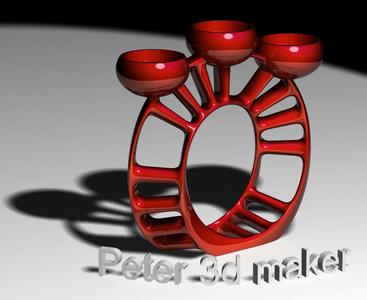 3tealights holder