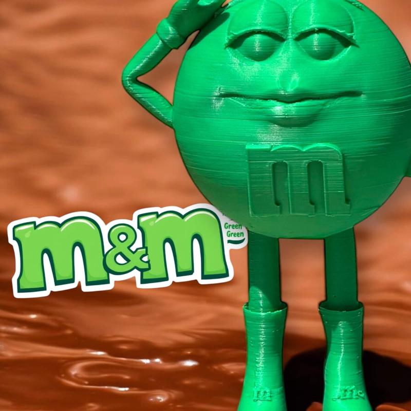 Green M&M’s Spokescandy 3D Models – Vibrant & Playful