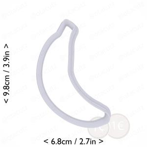 Banana Cookie Cutter 3.5in / 8.9cm