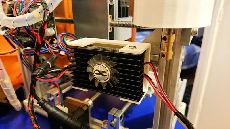 Laser driver/PSU board cover and holder for CNC