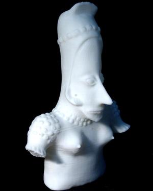 Pottery Figure of a Warrior at The British Museum, London