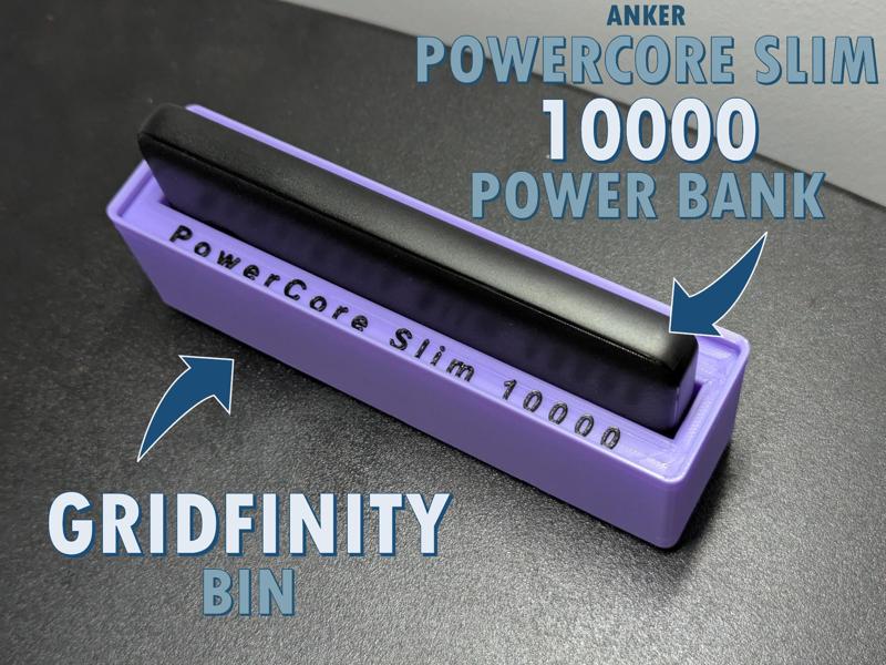Anker PowerCore Slim 10000 Powerbank - Gridfinity!