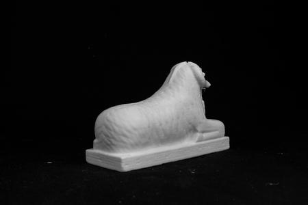 Granite Ram of Amun with King Taharqa at The British Museum, London