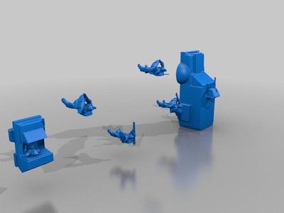 ROBOTECH UEG ASC Misc CDU Armored Truck and 1SG Technician Hover Jeep