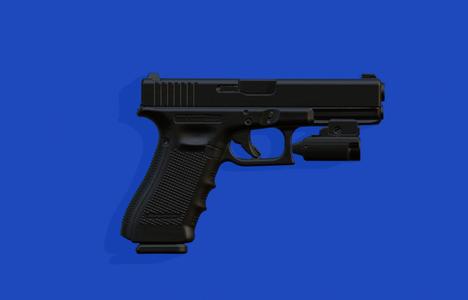 Glock G17 + Olight PL Mini 2 Real Size.