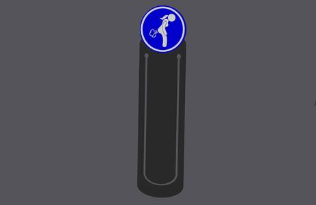 Farting Allowed Female Version - Traffic Sign - Bookmark