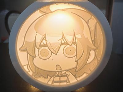 Shining Angel & Fujimaru Ritsuka Lithophane Lamp
