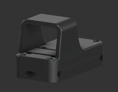 Red dot holographic-style sight for airsoft (Picatinny rail)