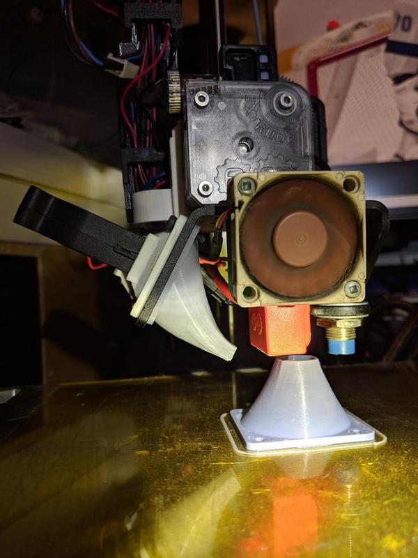 Printrbot Simple Metal E3D Titan + Volcano fan shroud