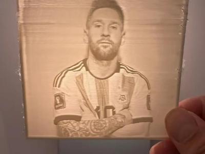 Messi lithophane