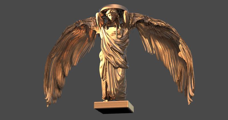 Greek statue Winged pillar