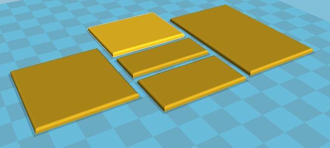 Hordes of the Things (HotT) 15mm Bases (40mm fronted)