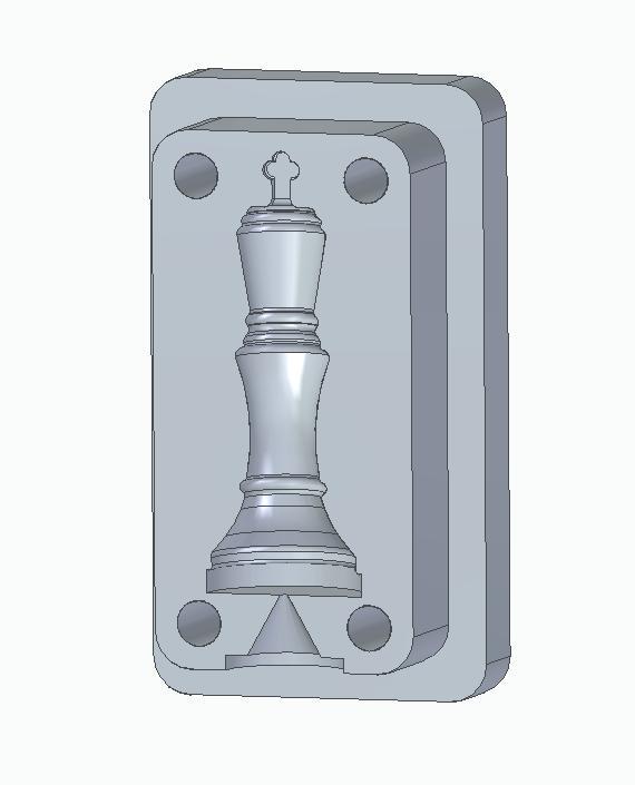 Chess figure molds