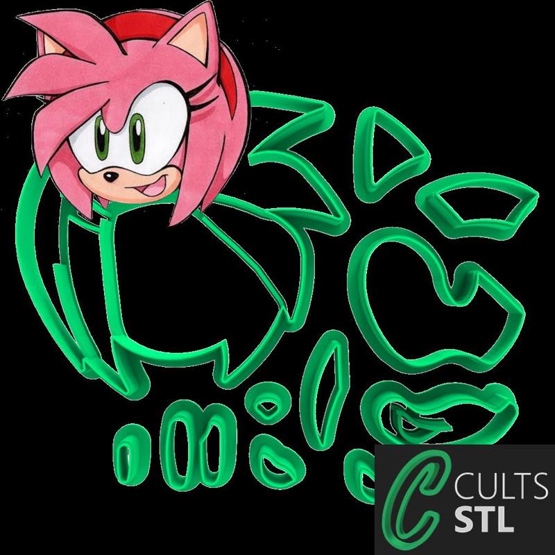CORTADOR AMY ROSE - SONIC - 6cm
