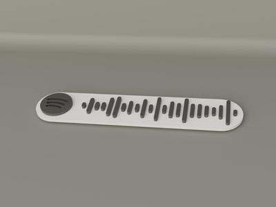 Rickroll Spotify Plate