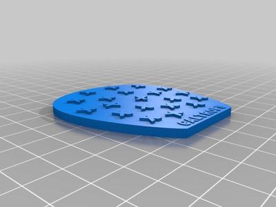 Caltrops template for Gaslands