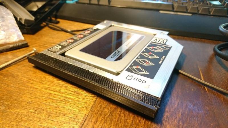 Acer E5-521G optical drive bay SSD cover