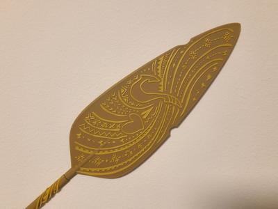 Demigod Paddle – 3D Printed Wall Art