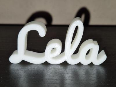 Lela Name Sign Display Decor