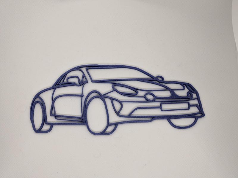 Alpine A110 wall decoration