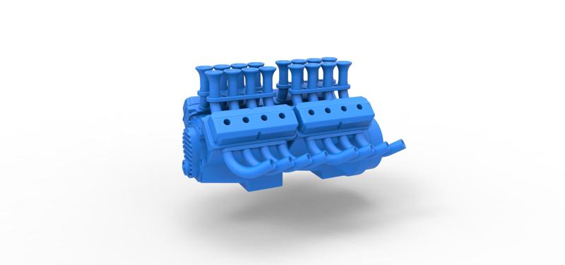 Diecast engine 2 V8 Version 4 Scale 1:25