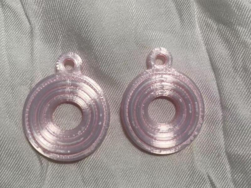 Geometric Line Circle Earrings