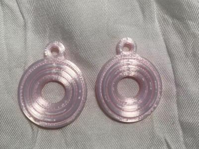 Geometric Line Circle Earrings