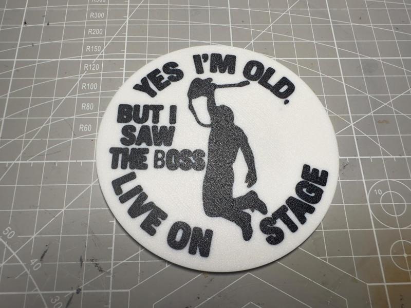 Coaster "I saw the Boss"