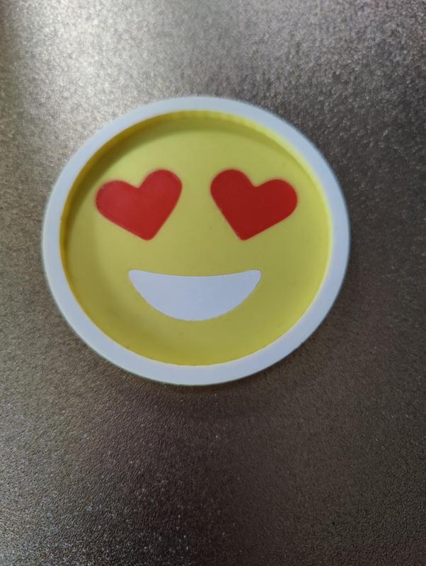 3 Heart Eyes Emoji Coasters