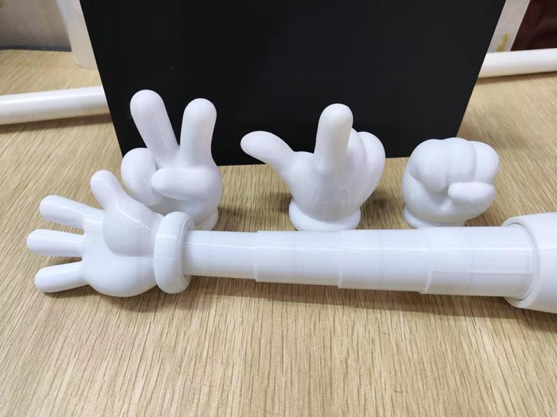 Cartoon Finger Pointing Stick