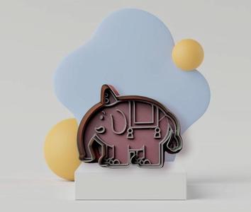 Bumba Elephant Tumbi Cookie Cutter Stamp