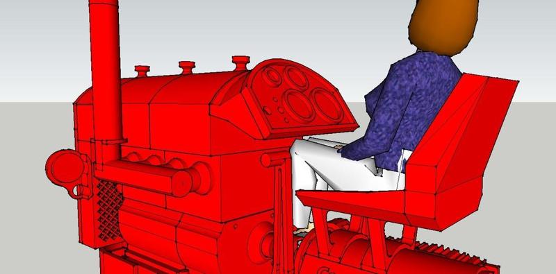 Asiento para tractor de cadenas