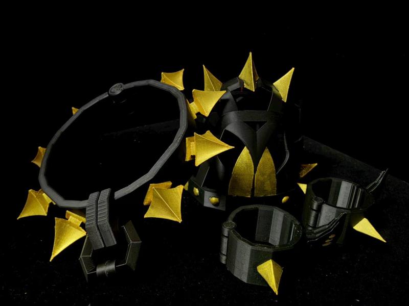 Hellhound Accessories Set (Collar + Muzzle + Ankle Cuffs)