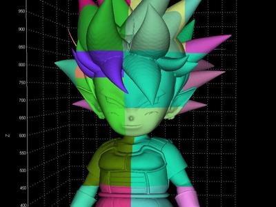 Life-Size Vegeku Daima Dragon Ball 3D Model