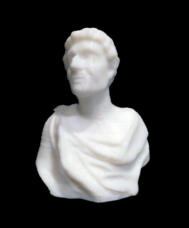 Bust of ancient scientist