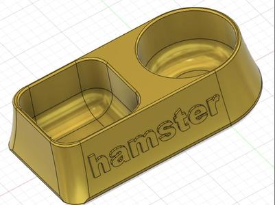 Hamster food bowl feeder