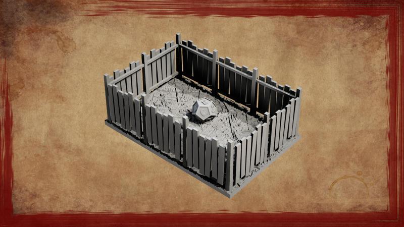 Wooden Fence Dice Tray