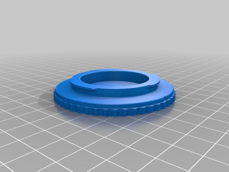 Nikon F-mount, Camera body Cap, FreeCAD