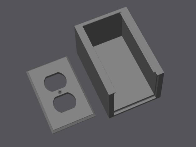 French Cleat Style Outlet Cover Box