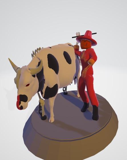 The cow and her breeder
