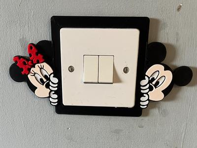 minnie and mickey UK light switch cover