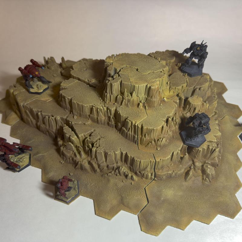 Desert Terrain Cracked Mesa