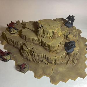 Desert Terrain Cracked Mesa
