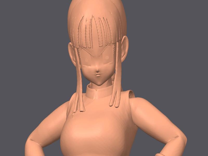 Chi-Chi Z DragonBall 3D Model