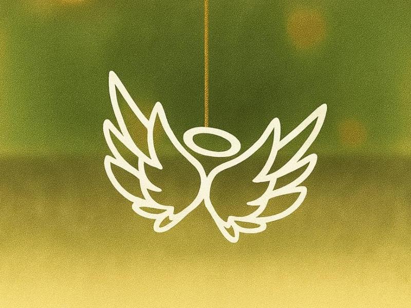 Christmas Tree Ornament angel wings