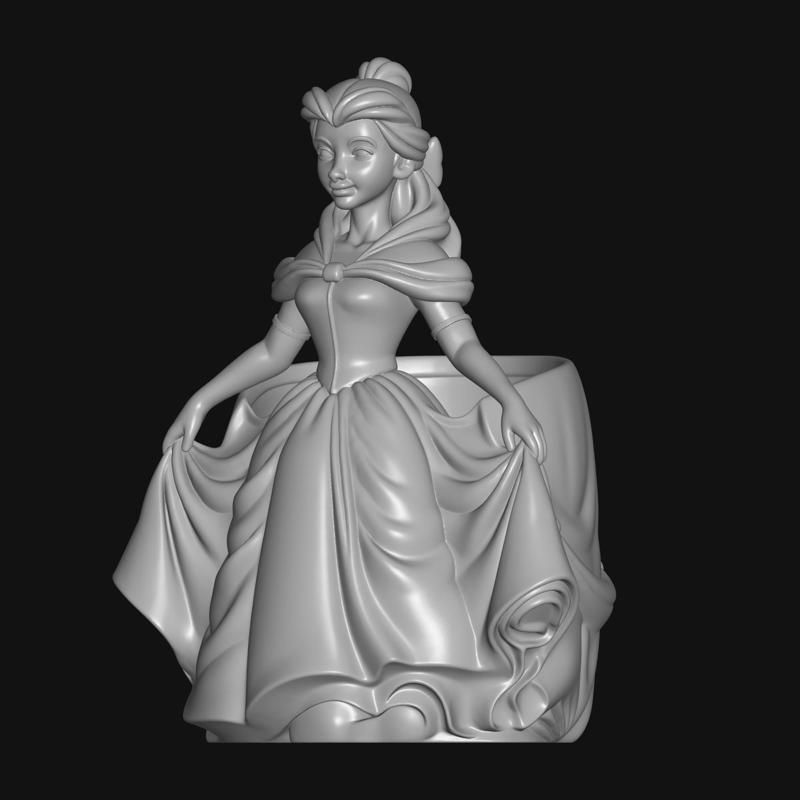 princess belle planter, disney