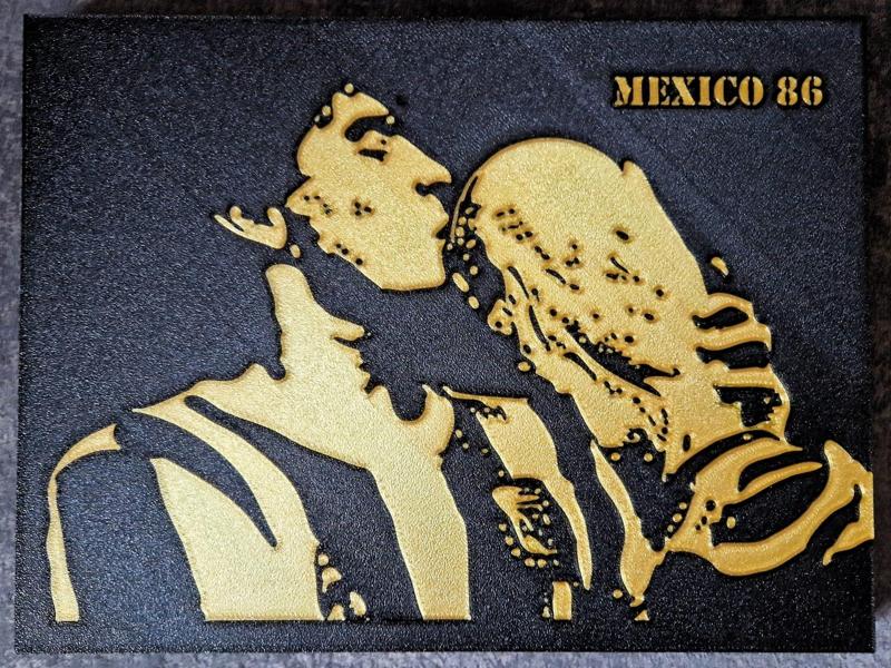 Kissing the World Cup - Mexico 86 - Maradona