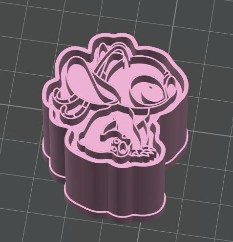 Ejetor Mold Brigadeiro Doces - Stitch Angel